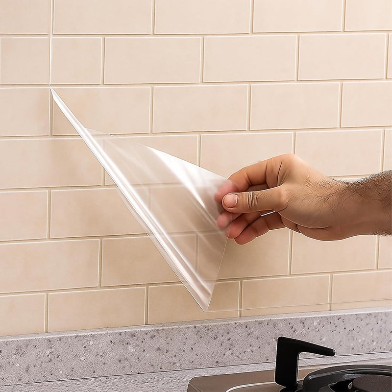 WALLGUD Transparent Wall Protector Laminating Sheet for Home & Kitchen-Furniture Countertops Covering | Transparent Protection from Oil and Fade| Self Adhesive Contact Paper || (12 x 90 Inch) - Image 1
