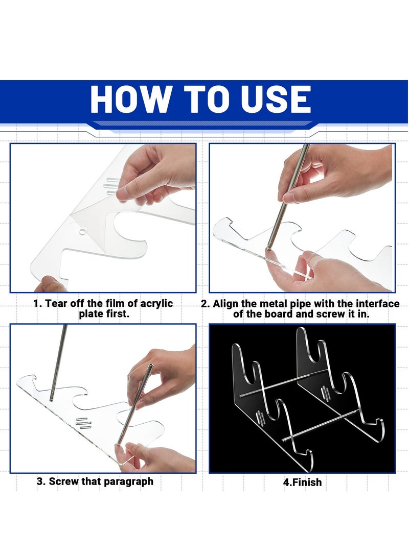 حامل شفاف من الاكريليك لحامل لوحة المفاتيح الميكانيكية - Image 4