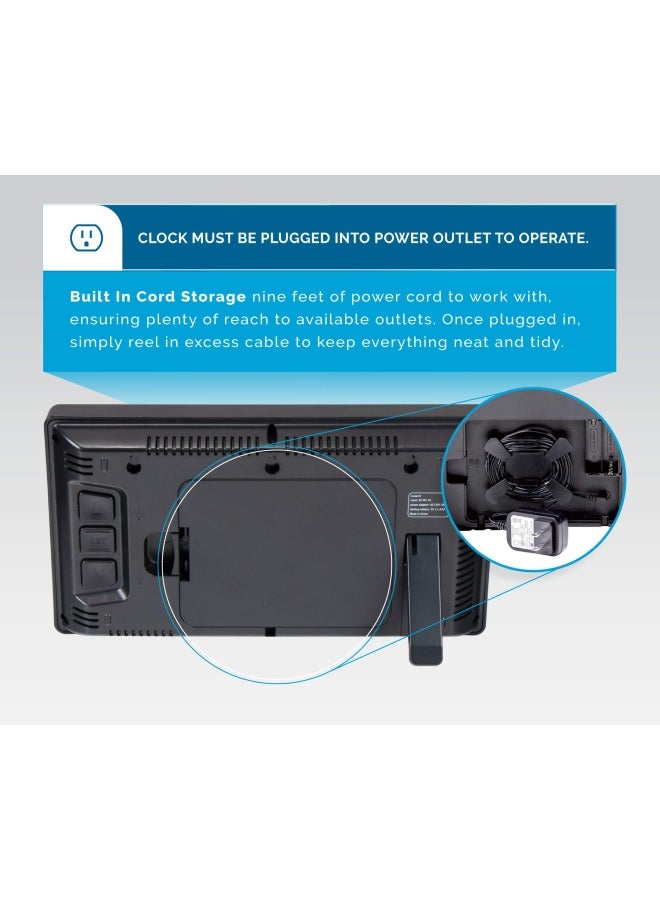 Acurite ساعة رقمية LED 10 بوصة من أكوريت 75114M مع سطوع تلقائي - Image 4