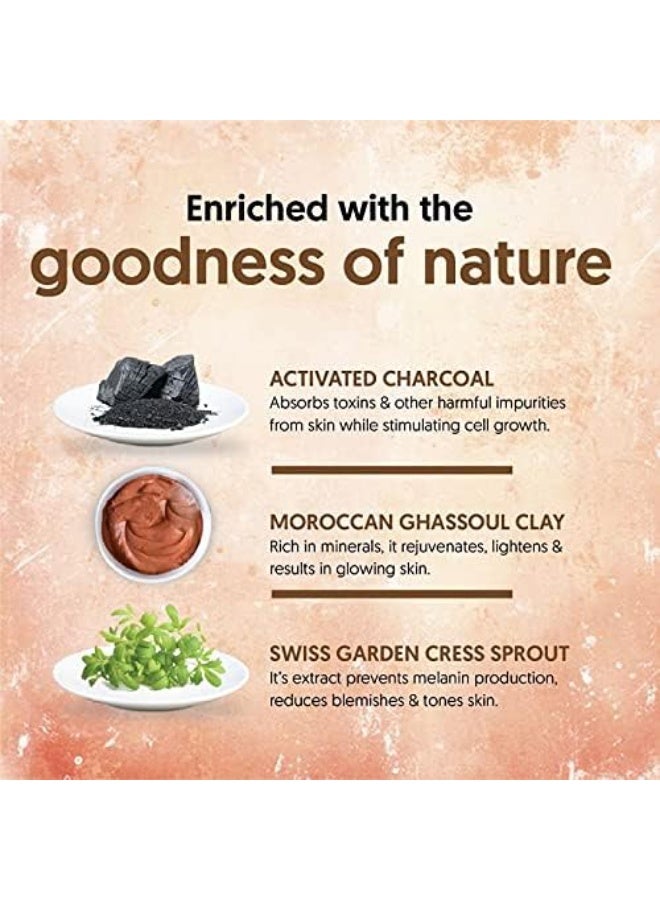 VLCC VL Charcoal Moroccan Clay Deep Purifying Scrub - Image 4