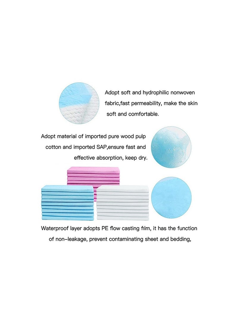 Luvlap Disposable Changing Mats 40 Counts Soft Waterproof Mat Portable Leak Proof Changing Mat New Mom Leak Proof Under pad Mattress Table Protector Pad - Image 3