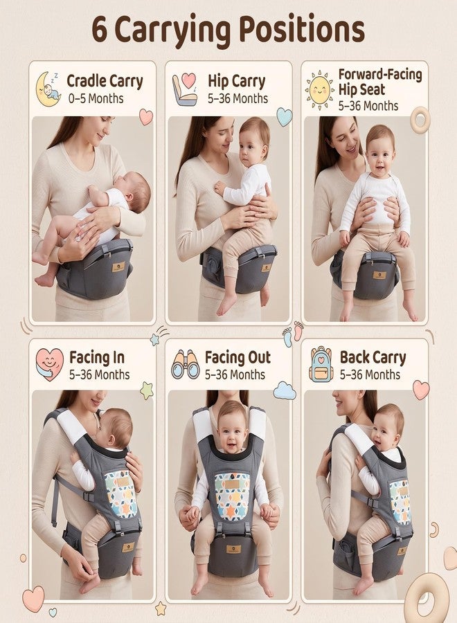 StarAndDaisy Baby Carrier for 0 to 3 Year with Soft Cushioned Hip Seat | Sling Baby Carrier with 2 Storage Pockets | | Soft Cushioned Baby Carry Bag for Newborn to Toddler - Image 3