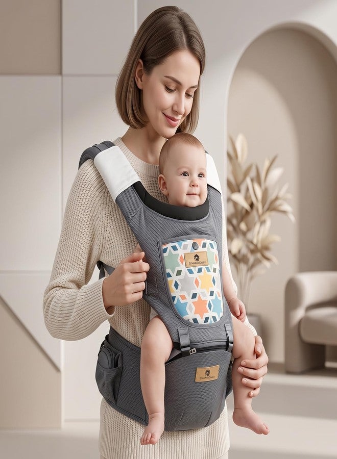 StarAndDaisy Baby Carrier for 0 to 3 Year with Soft Cushioned Hip Seat | Sling Baby Carrier with 2 Storage Pockets | | Soft Cushioned Baby Carry Bag for Newborn to Toddler - Image 1