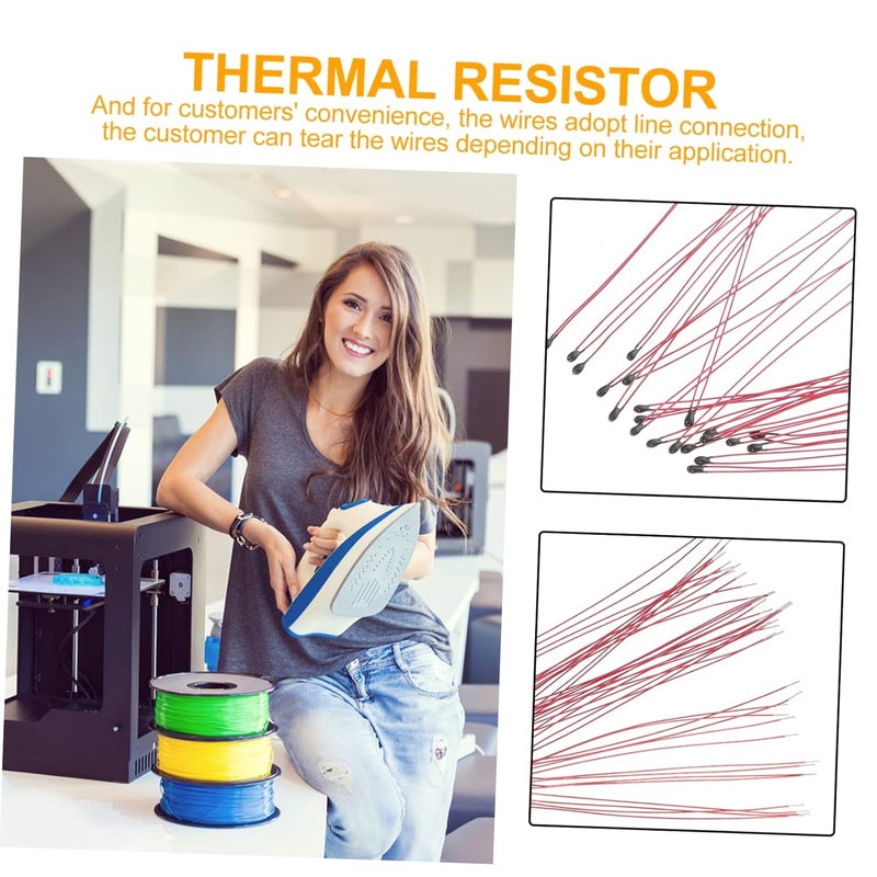 Thermistor NTC Temperature Sensor Probe 400pcs 4 Pack For Heating Equipment Replacement - Image 3