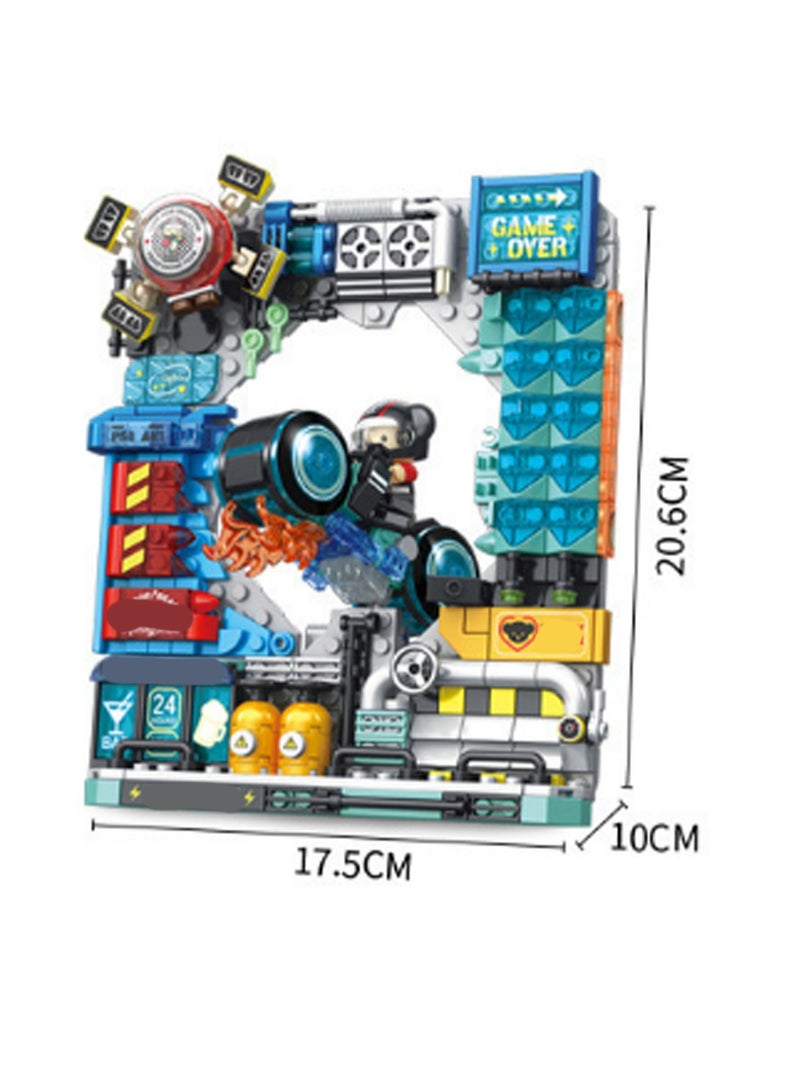 City Speed ​​​​458pcs 3d Painting Model Set Building Blocks Creative Diy Assembly Children'S Toys Home Decoration Ornaments - Image 2