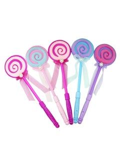 MAGIC VAULT Light up LED wand, 4 Pack Colorful Lollipop shape Toys Party favors Glow in the Dark fairy wand gift toys, 3 LED light mode best gift for birthday's, party's and events.  - Image 5