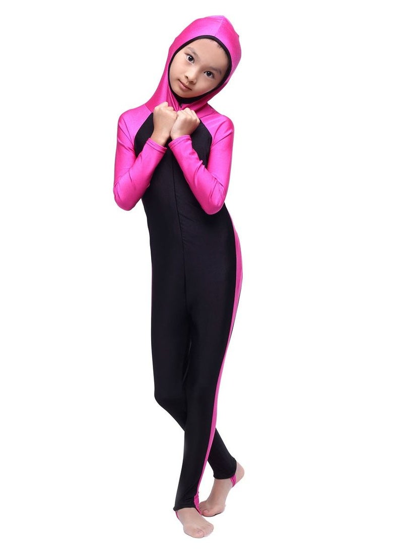 Loquat Girls One-piece Swimwear Long Sleeve and Long Trousers - Image 4