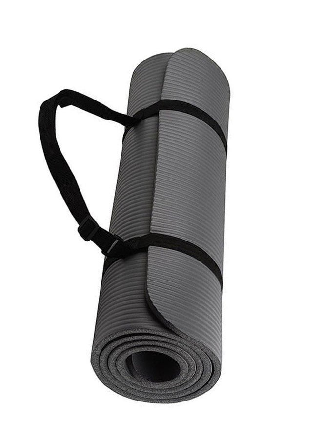 BORTONY - Yoga Mat Anti-Tear Exercise Mat With Carrying Strap 60x10cm - Image 1