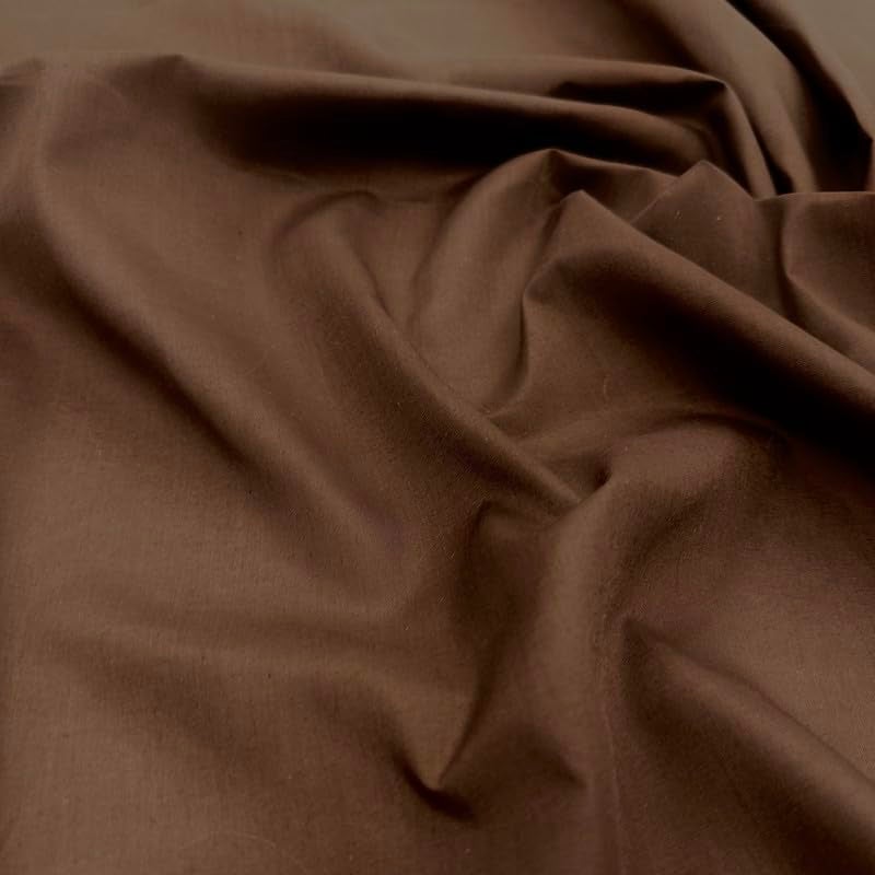 Ice Fabrics Cotton Polyester Broadcloth Fabric by The Yard - 60" Wide Soft & Breathable Broadcloth Fabric for Sewing - Perfect for Apparel, Bedding, Curtains and More - Brown - 2 Yards - Image 2