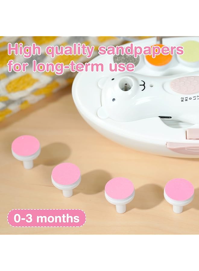 haakaa Electric Nail Trimmer Replacement Pads Baby Nail Trimmer Heads For Standard Baby Nail File Suitable For 0 3Months - Image 3
