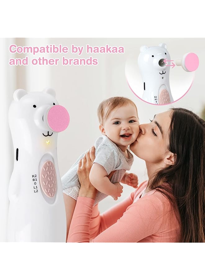 haakaa Electric Nail Trimmer Replacement Pads Baby Nail Trimmer Heads For Standard Baby Nail File Suitable For 0 3Months - Image 5