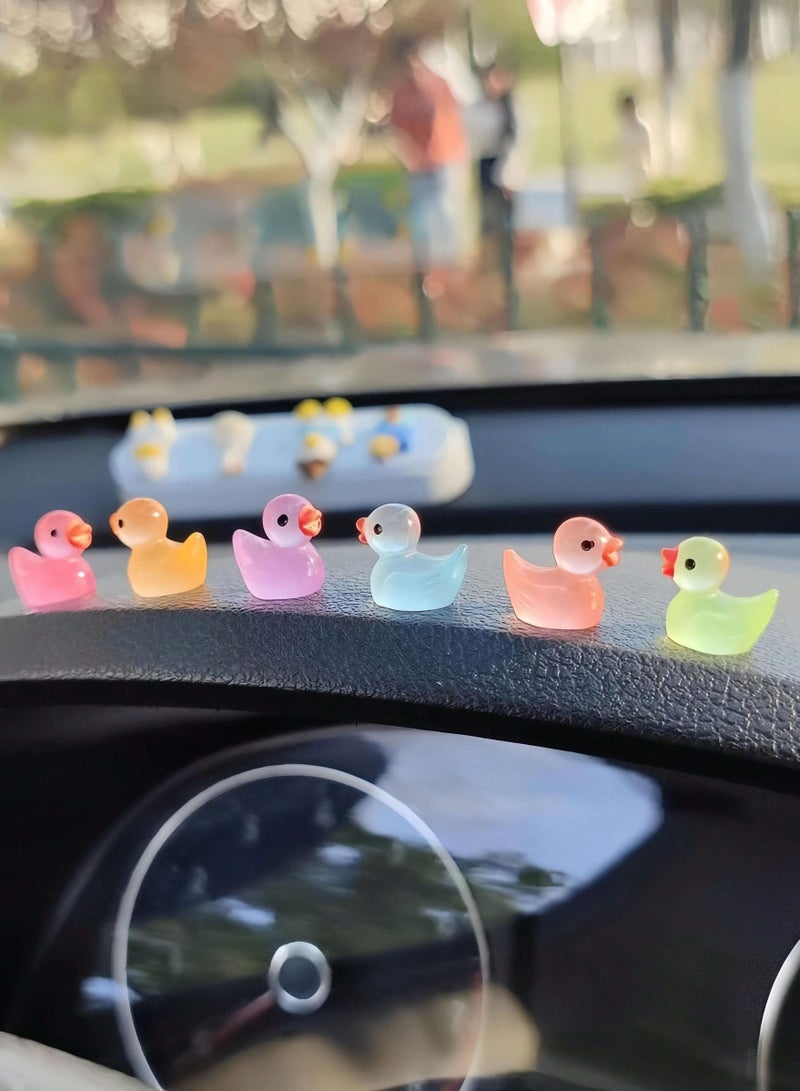 A set of colorful ducks for car decoration, consisting of several different colors, semi-transparent, allowing light to pass through. - Image 2