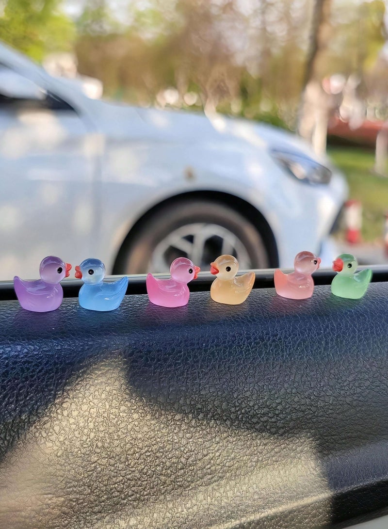 A set of colorful ducks for car decoration, consisting of several different colors, semi-transparent, allowing light to pass through. - Image 5