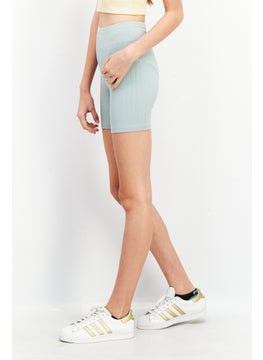 BB Dakota by Steve Madden Women Stripe Pull On Basic Shorts, Blue Fog  - Image 2