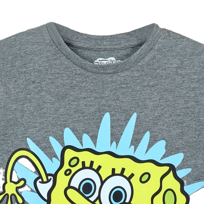 نكلوديون Nickelodeon Sponge Bob Not Afraid To Be Square Kids Boy's T-Shirt