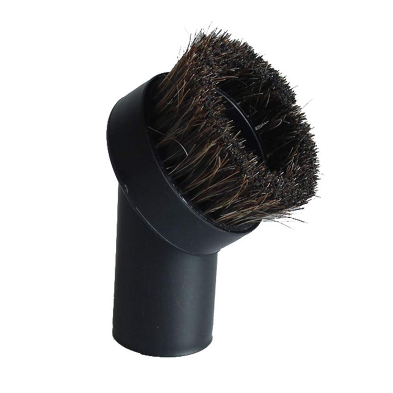 Vacuum Attachment Replacement Round Dusting Brush Soft Bristle 125 114 32mm Black Brush for 125 Vacuum Hose Vacuum brush