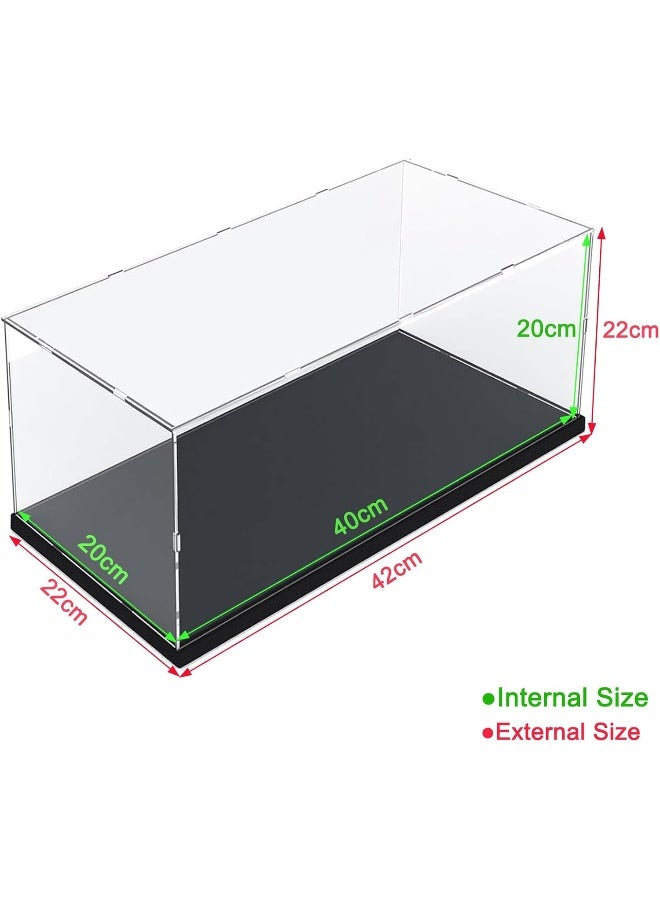 TPGP Acrylic Display Case for Lego Action Figure Funko Pop Model Sculpture Display Stand Transparent for Collection Dustproof Display Box for Storage Toys - Image 2