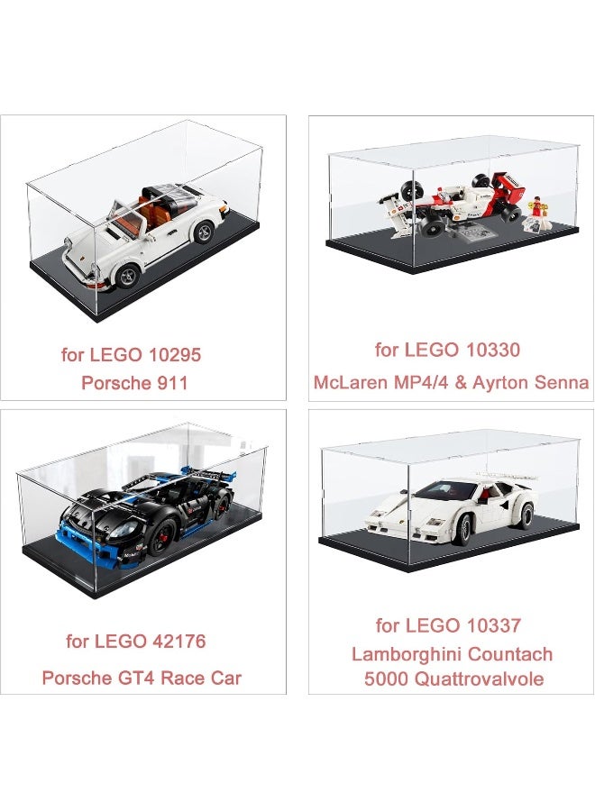 TPGP Acrylic Display Case for Lego Action Figure Funko Pop Model Sculpture Display Stand Transparent for Collection Dustproof Display Box for Storage Toys - Image 3
