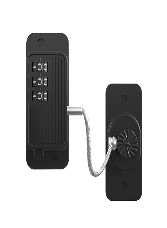 VALUEVIBES Combination Fridge Lock, Cabinet Dresser Lock Cupboard Lock, Refrigerator Window Lock, Fridge Lock Rubber Mallet Small - Image 1