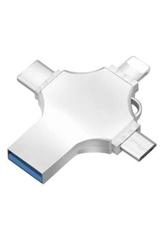 ماركة غير محددة محرك فلاش USB عالي السرعة 4 في 1 متعدد الوظائف OTG محرك أقراص USB من النوع C محرك أقراص 3.0 قرص ذاكرة لجهاز iPad Android iOS PC (128 جيجابايت)  - Image 1
