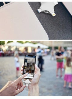ماركة غير محددة محرك فلاش USB عالي السرعة 4 في 1 متعدد الوظائف OTG محرك أقراص USB من النوع C محرك أقراص 3.0 قرص ذاكرة لجهاز iPad Android iOS PC (128 جيجابايت)  - Image 3