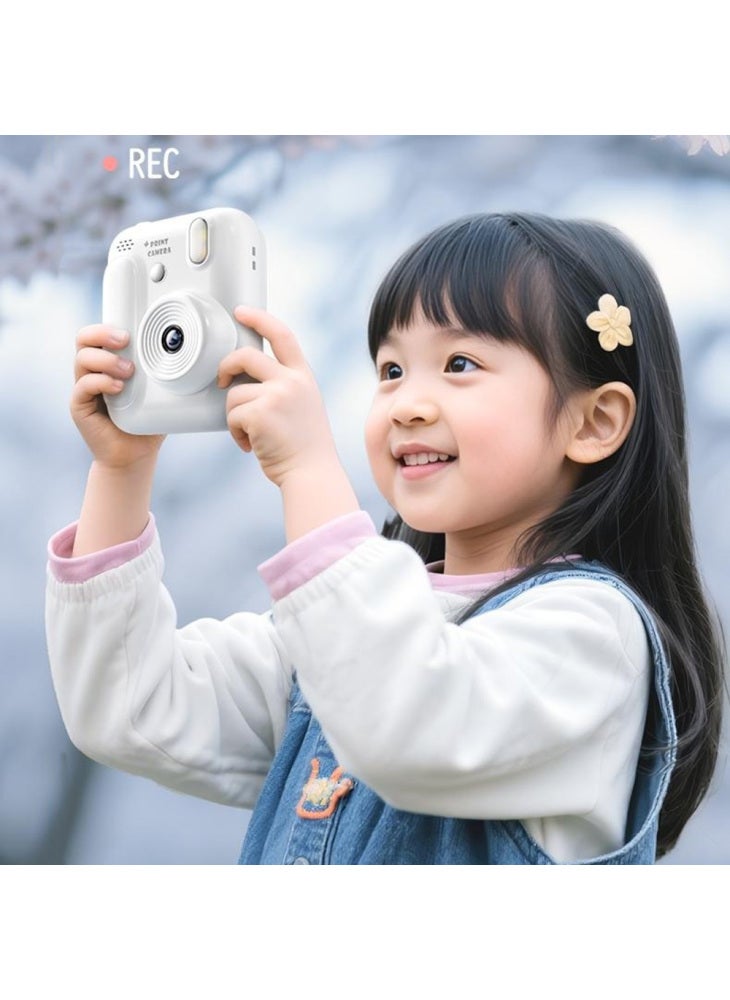 Generic Z700 2.4 Inch IPS Screen Instant Print Camera for Kids Support Single Color Print,with 32G Memory Card and Card Reader - Pink - Image 5