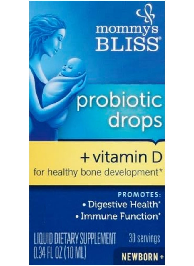 Mommy's Bliss Baby'S Natural, Flavor Less Probiotic Drops + Vitamin D  - Image 2