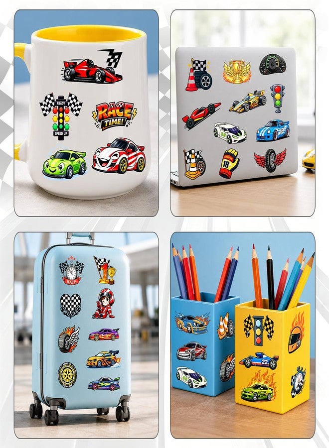 Ozepao 100 Pcs Race Car Temporary Tattoos for Kids, 2"×2" Individually Wrapped Car Party Favors, Car Themed Birthday Decorations for Boys and Girls - Image 4