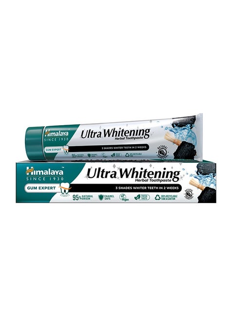 Ultra Whitening Herbal Toothpaste With Activated Coconut Charcoal White