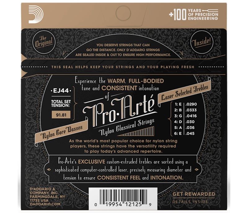 Daddario EJ44 Pro-Arte Nylon Classical Guitar Strings - Extra Hard Tension - Image 2