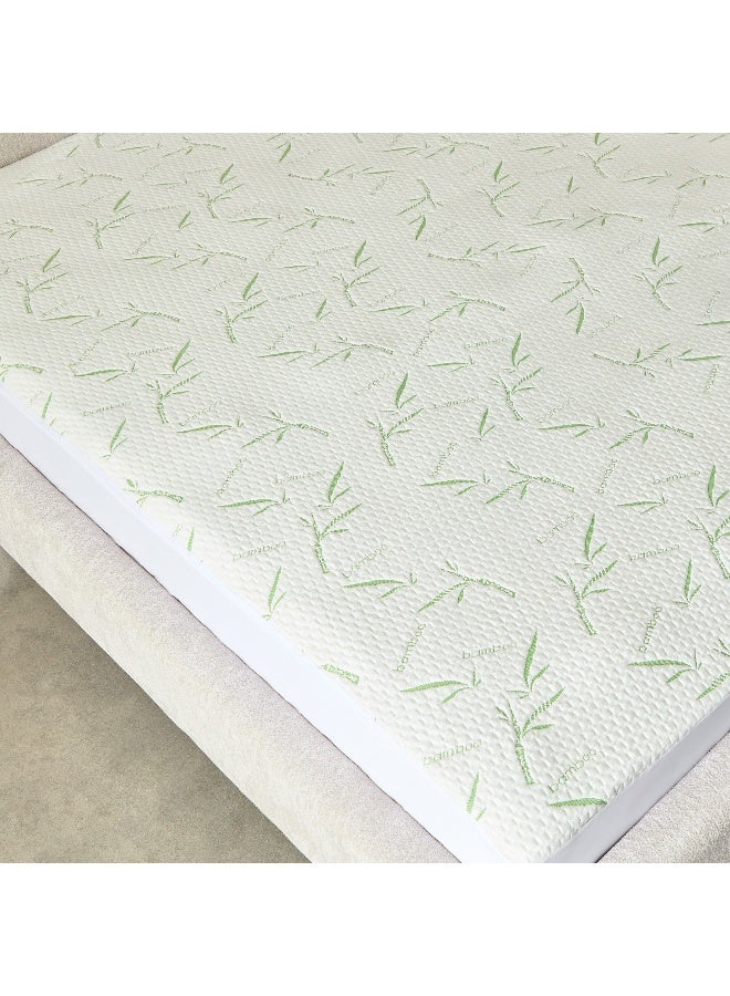 Home Box Bamboo Waterproof Olympic Queen Mattress Protector 200 x 33 x 160 cm  - Image 4