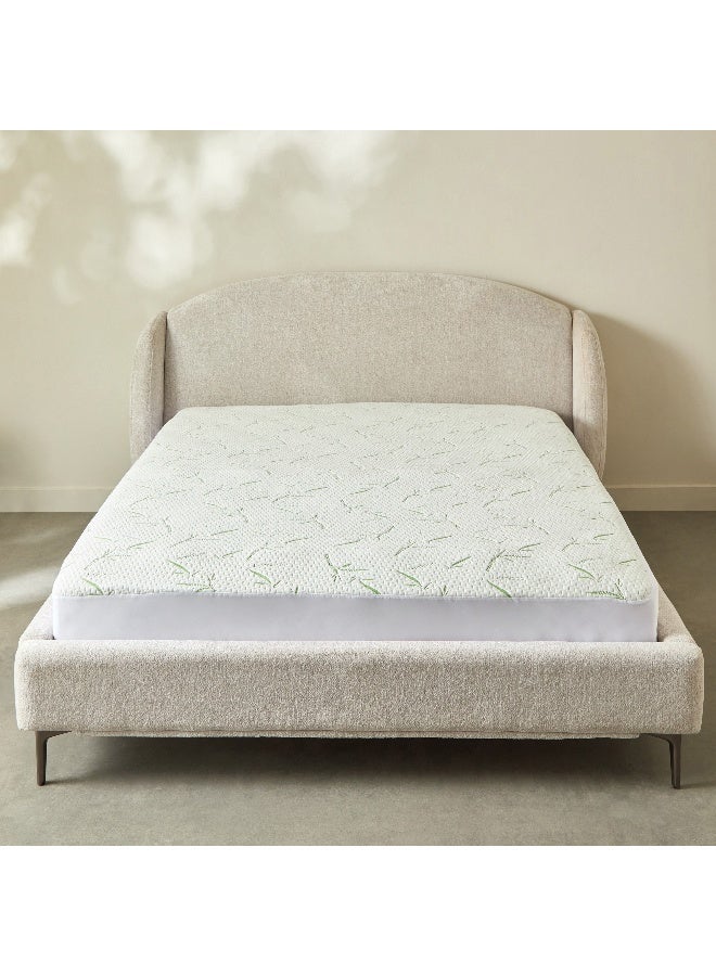 Home Box Bamboo Waterproof Olympic Queen Mattress Protector 200 x 33 x 160 cm - Image 2