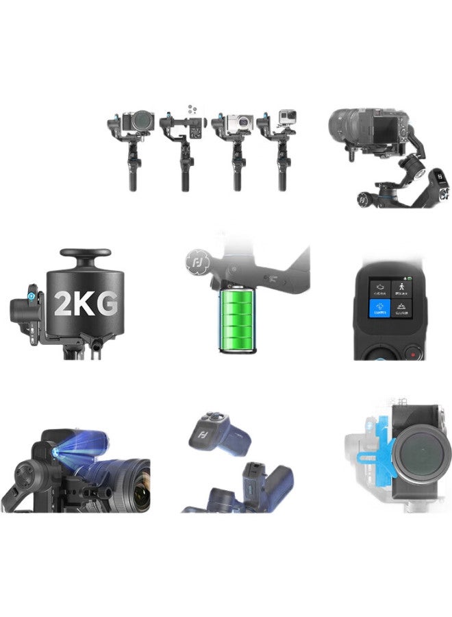 Feiyutech Scorpion Mini 3 Pro, Three-Axis Intelligent Stabilization, Handheld Gimbal, Mirrorless And Dslr Camera Stabilizer, Detachable Handle, Remote Control - Image 2