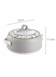 NAYASA Coral Casserole Food Warmer Stainless Steel Insulated Hotpot 3 Pc Set 2.5,3.5,5L  - Image 3