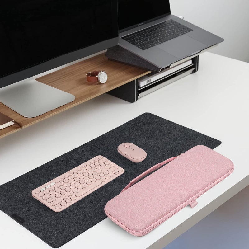 Geekria Hard Shell Travel Carrying Case, Compatible with Logitech K380/k380s Keyboard +M350/M350s Mouse, Pebble 2 Combo, Protective Travel Bag (Pink) - Image 5