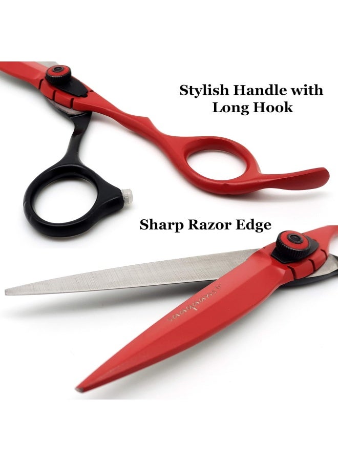 Saaqaans MSS04 Professional Hair Cutting Scissors Salon Haircut Sharp Razor Cutting Stainless Steel Barber Shears Hairdresser Kit - Image 5