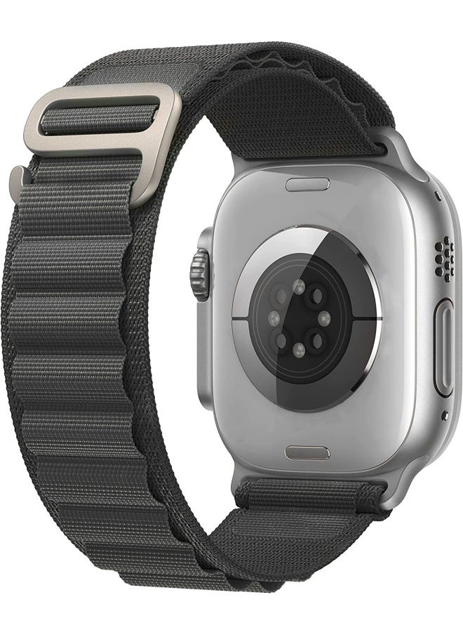 Generic - For Apple Watch Ultra Strap Iwatch Alpine Nylon Loop Strap In Stock-Color:Starlight 38/40/41mm - Image 1