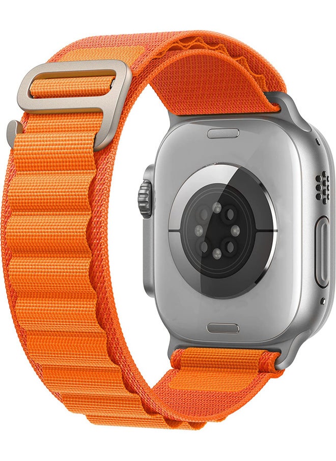 Generic - For Apple Watch Ultra Strap Iwatch Alpine Nylon Loop Strap In Stock-Color:Starlight 38/40/41mm - Image 1