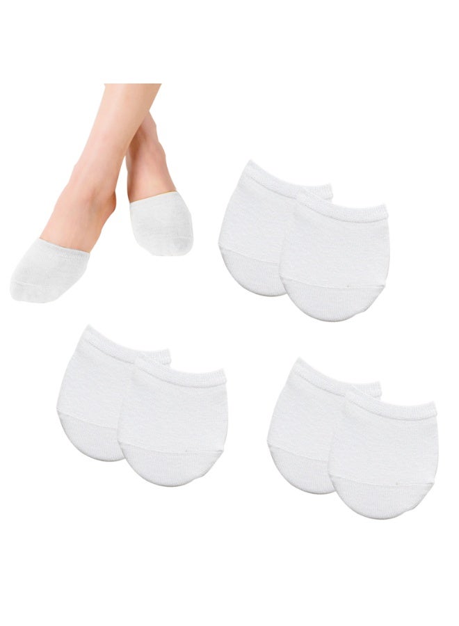 Toe Topper Socks, Liner Socks Breathable , Colorful Half Socks for Women, 3 Pairs - Image 5