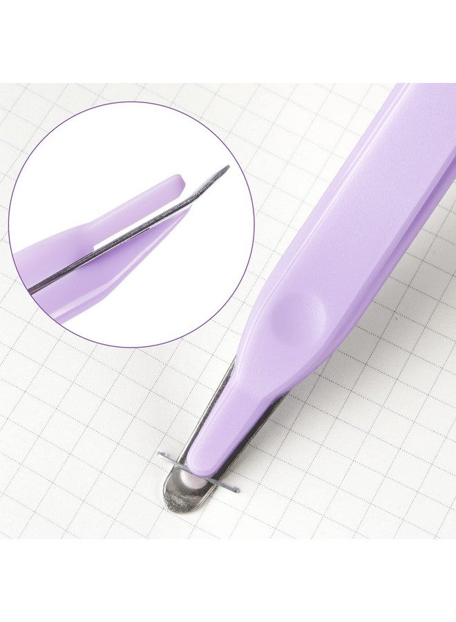 ZZTX 3 Pcs Professional Magnetic Staple Remover Puller Rubberized Staples Remover Staple Removal Tool For School Office Home(Blue, Pink, Purple) - Image 4