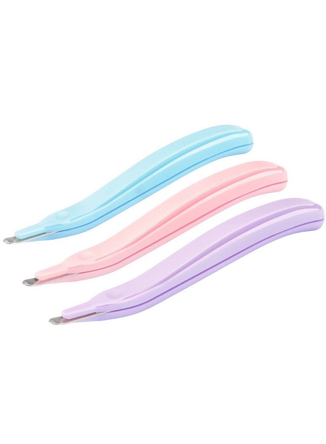 ZZTX 3 Pcs Professional Magnetic Staple Remover Puller Rubberized Staples Remover Staple Removal Tool For School Office Home(Blue, Pink, Purple) - Image 1