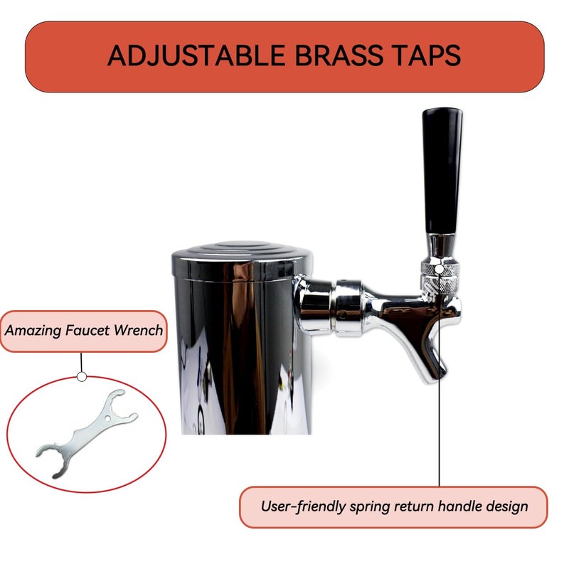 BACOENG Standard Tower Kegerator No Tank Beer Conversion Kit - Image 3