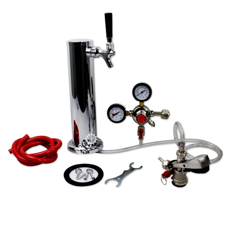 BACOENG Standard Tower Kegerator No Tank Beer Conversion Kit - Image 1