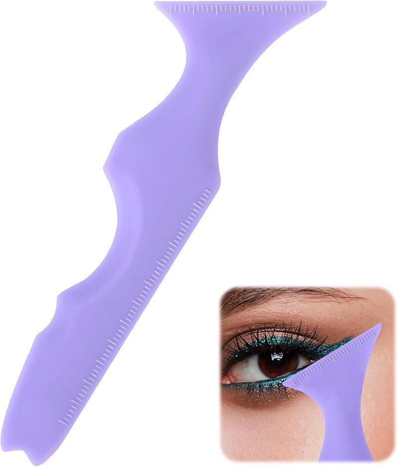 OneNine Reusable Silicone Winged Tip Eyeliner Stencil, Multi-Purpose Makeup Aid for Eyeshadow, Eyelash Shield, Eyebrow Shaping, Jaw Line and Lip Line - Beginner-Friendly Guide - Image 1