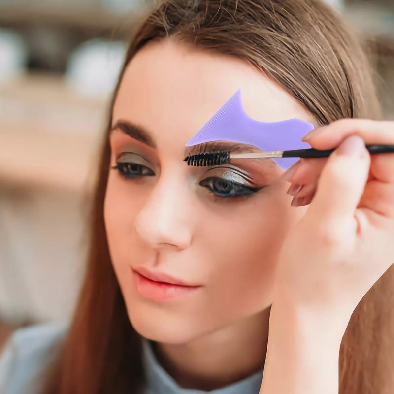 OneNine Reusable Silicone Winged Tip Eyeliner Stencil, Multi-Purpose Makeup Aid for Eyeshadow, Eyelash Shield, Eyebrow Shaping, Jaw Line and Lip Line - Beginner-Friendly Guide - Image 2