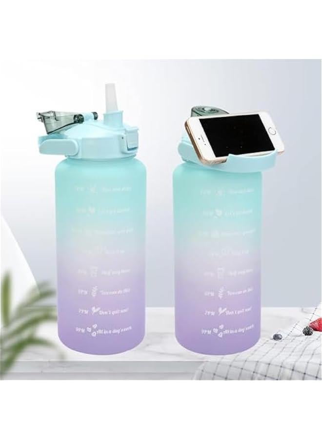 HOOKOR Sports Water Bottles Set of 3, Motivational Sports Water Bottle with Time Capacity Free Big Large Gym Cycling Water Bottle Cup Jug for Kids School Outdoor Fitness - Image 3