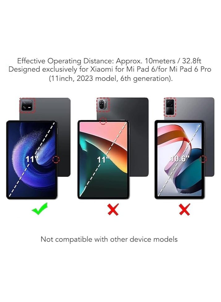 Muzz Xiaomi Mi Pad 5/5 Pro Leather Stand Case Cover with Detachable Wireless Keyboard 11 Inch for Mi Pad 5 Pro Arabic and English (xiaomi Pad 5/5Pro)  - Image 2