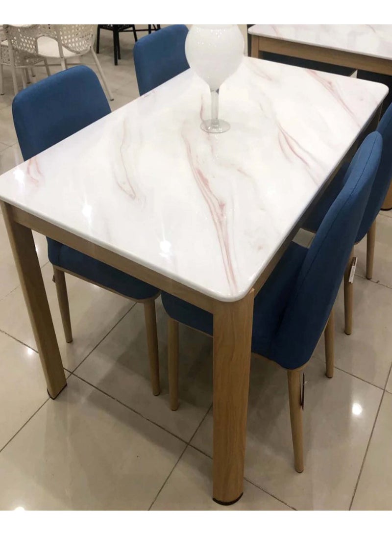 طاولة طعام رخامية 130*80*76 سم - Image 4