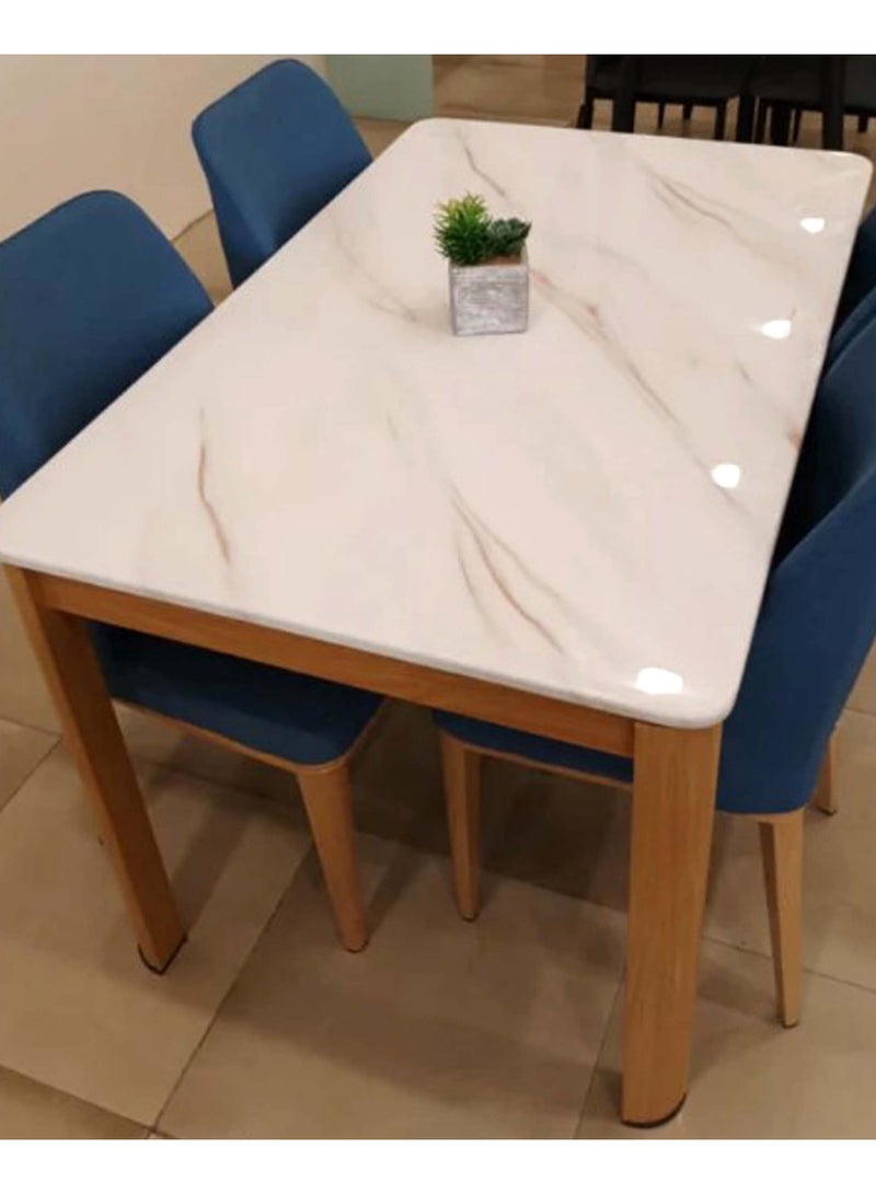طاولة طعام رخامية 130*80*76 سم - Image 5