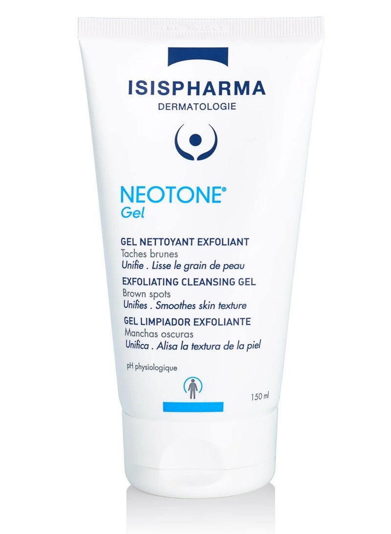 ISIS PHARMA ISISPHARMA Neotone Exfoliating Cleansing Gel for Dark Spots & Hyperpigmentation | Brightens and Evens Skin Tone with Glycolic Acid, Salicylic Acid & Licorice Extract | 150ml - Image 1
